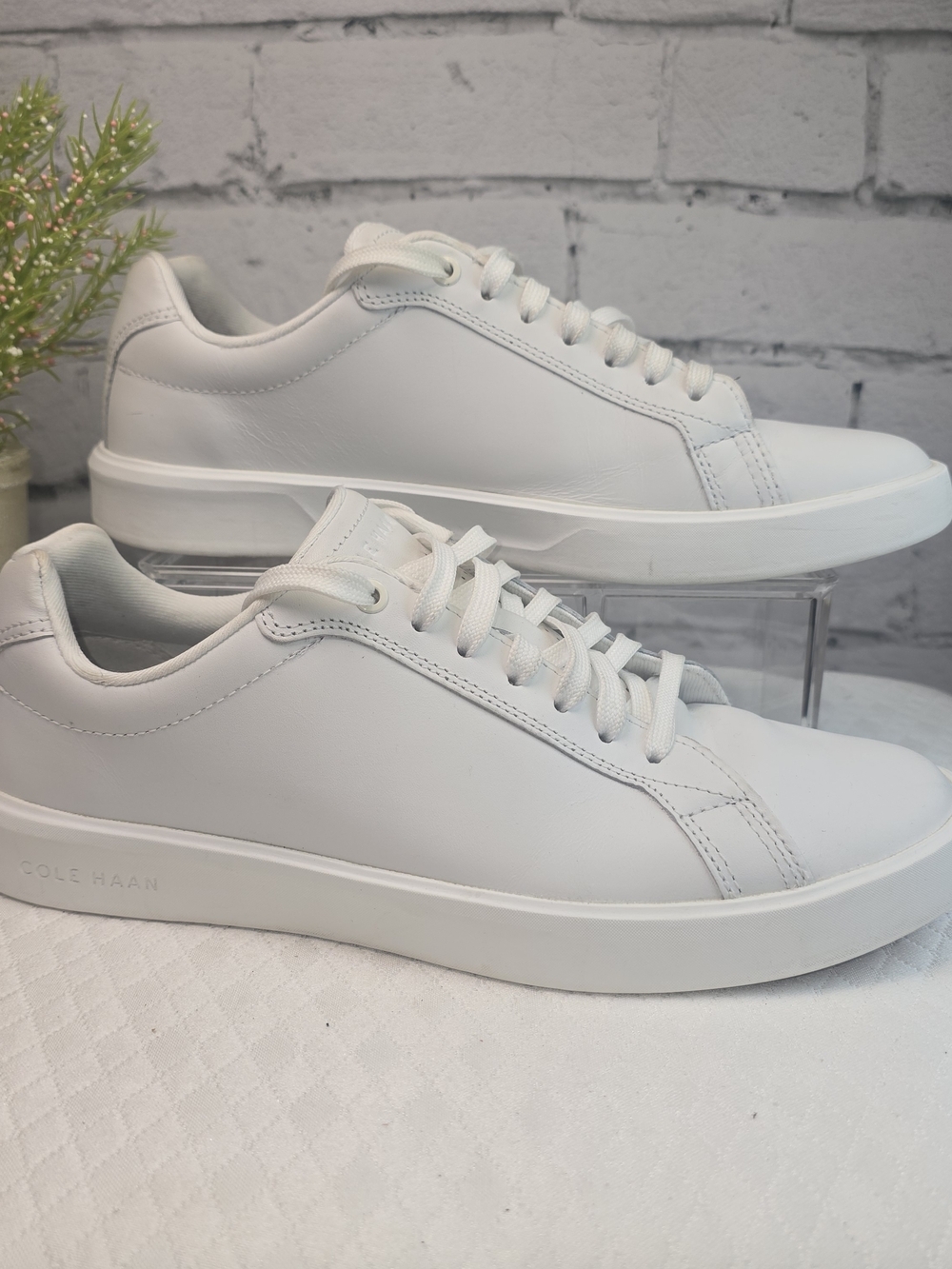 COLE HAAN GRAND CROSSCOURT DAILY WHITE LEATHER SNEAKERS COUNTRY CLUB MENS 8.5